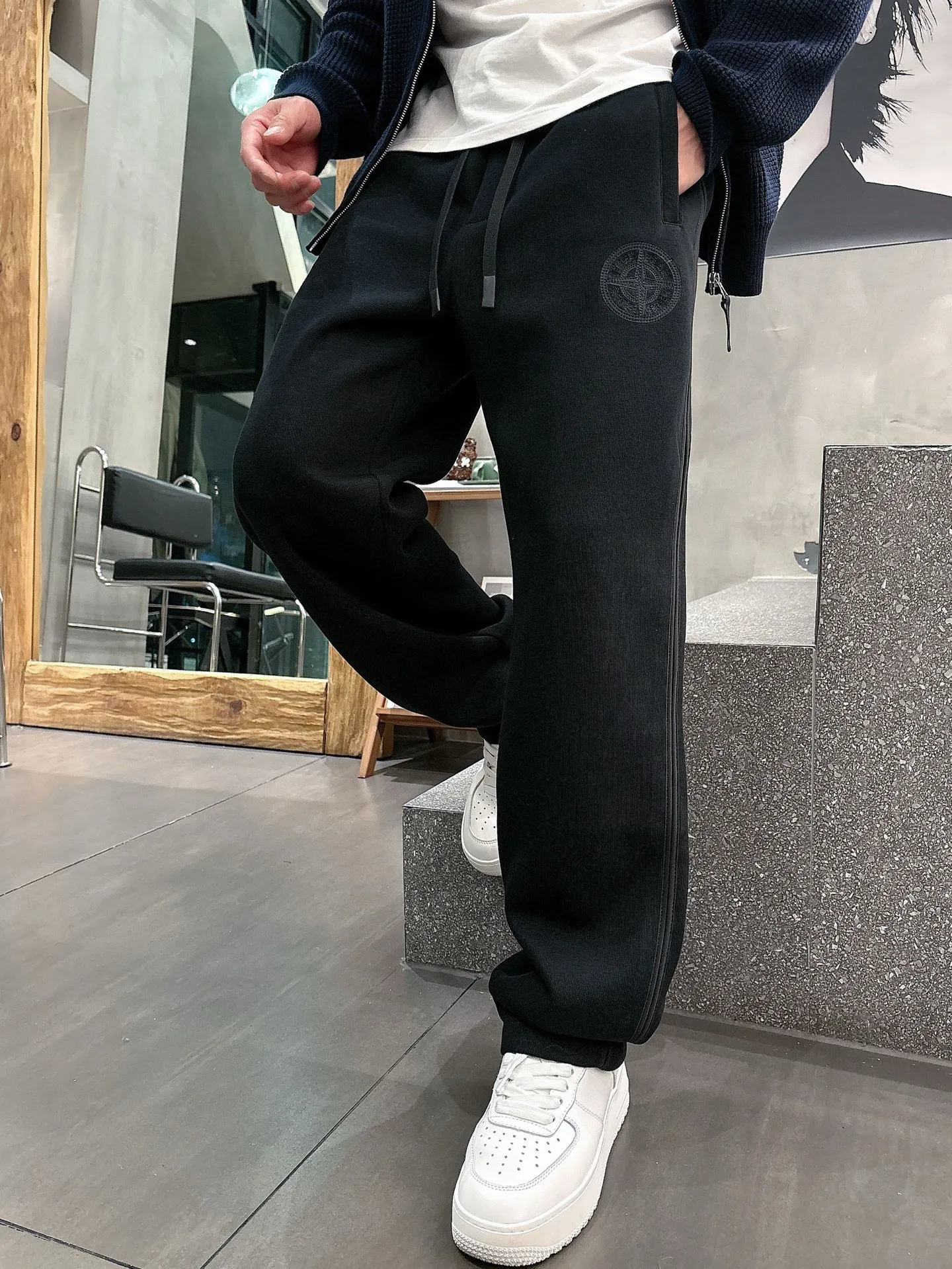 P300 NEW2025 Autumn and Winter New Casual Pants Exclusive Customized Fabric Color: Black and Blue SIZE: M-4XL